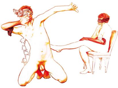 null 307 Estelle F (1969) La virilité, un concept transgenre Impression sur Plexiglas.œuvre...