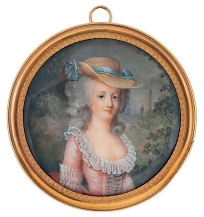 École française de la seconde moitié du XVIIIe siècle, vers 1780 Portrait de la reine...