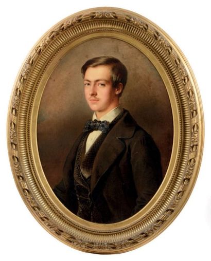 LAUCHERT Richard (Sigmaringen 1823 - Berlin 1869) Portrait du prince Louis-Philippe-Albert...
