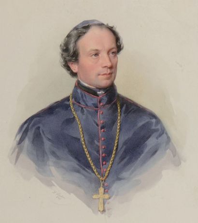 Leopold FISCHER (Vienne, 1813-1864) Portrait du prince Melchior Freiherr von Diepenbrock...