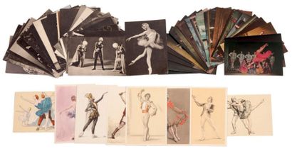 null Ballets russes
Lot de 68 cartes postales sur les ballets et opéras russes dont...