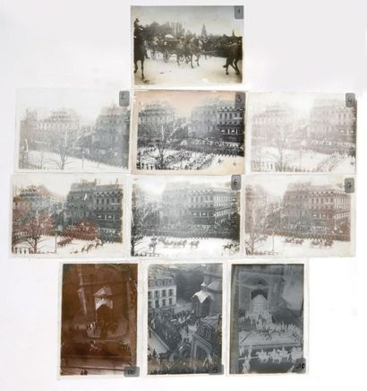 null Nicolas IINicolas IIEnsemble de 11 plaques photographiques en verre, représentant...