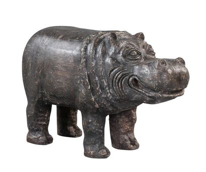 null Petit hippo Carton Hauteur : 45 cm - Longueur : 50 cm - Profondeur : 75 cm