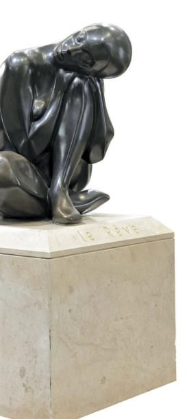 Patrick DROUIN (né en 1948) Le rêve, 1989-1990
Sculpture monumentale en bronze à...