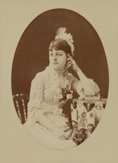 null Comtesse Emmanuela Potocka (1852-1930). Tirage photographique d’époque format...