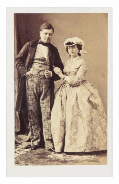 null Comte Alexandre Walewski (1810-1868) et son épouse Marie-Anne née Ricci (1823-1912)....
