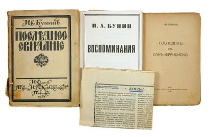 null BOUNINE, Ivan. Ensemble de quatre ouvrages. 1920-1929.