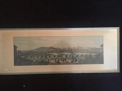 null Vue d'optique de Prague. 30 x 82 cm