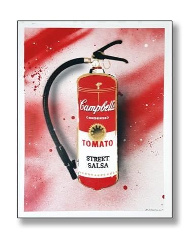null MAGALDI Xavier - Né en 1975 Tomato Street Salsa - 2016 Aérosol au pochoir sur...