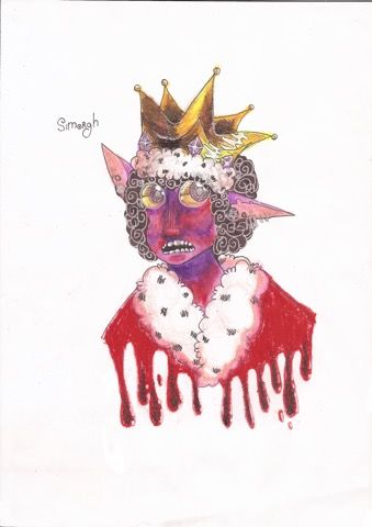 null SIMORGH - Née en 2002 King Crimson - 2017 Crayon sur papier. 30 x 21 cm