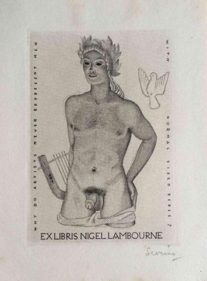 null 15 Mark SEVERIN (1906-1987) Ex Libris Nigel Lambourne « Why do artists never...