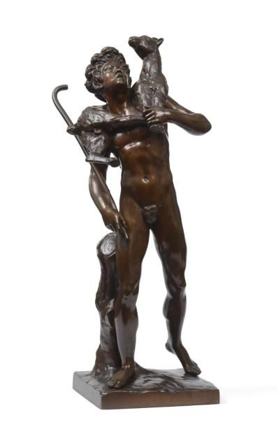 null 18 LEPAUTRE (1659-1744) Le Faune au Chevreau Epreuve en bronze à patine médaille,...