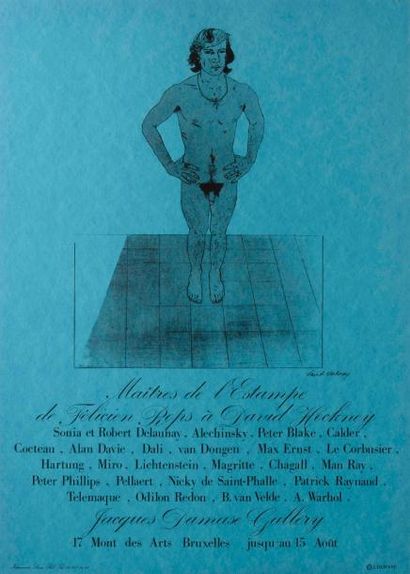 294 David HOCKNEY (1937) Affiche de l’exposition...