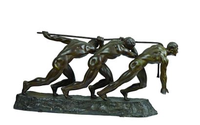 null 51 Maurice GUIRAUD-RIVIERE (1881-1947) Allégorie de la force Epreuve en bronze...