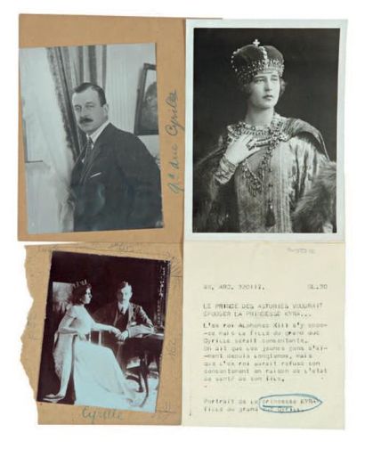 null Romanov
Lot de 3 reproductions photographiques pour la presse, 2 représentant...