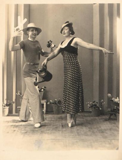 null Princesse Nathalie Poutiatine et G. Marescaux. 1928.
Épreuve de l'époque. 15...