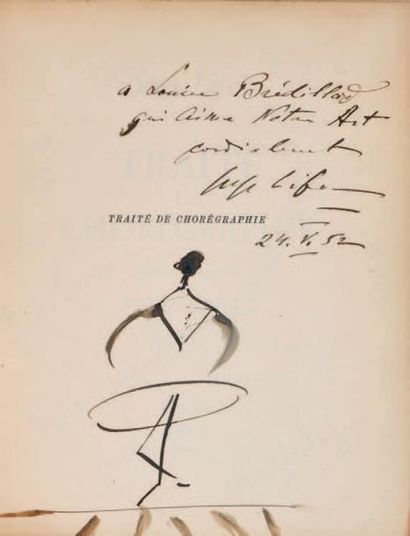 LIFAR, Serge. Traité de chorégraphie.
Paris, Bordas, 1952. Dessins et lithographies...