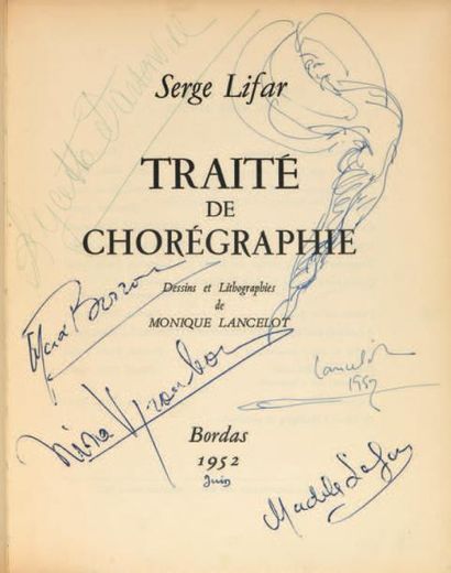 LIFAR, Serge. Traité de chorégraphie.
Paris, Bordas, 1952. Dessins et lithographies...