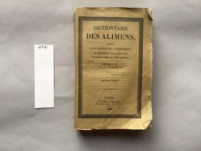 GARDETON C. Dictionnaire des aliments. Paris, Naudin ; Genève, Barbezar et Delarue,...