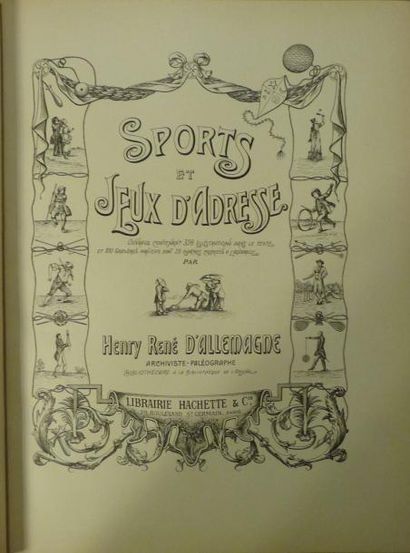 null D'Allemagne , Henry-René (1863-1950). Sports et jeux d'adresse (1903)Cartonnage...