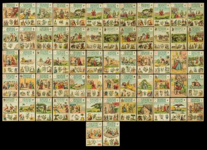 null Grand jeu de Mlle Lenormand. B.P.Grimaud (fond Gaudais) vers 1880, lithographie...