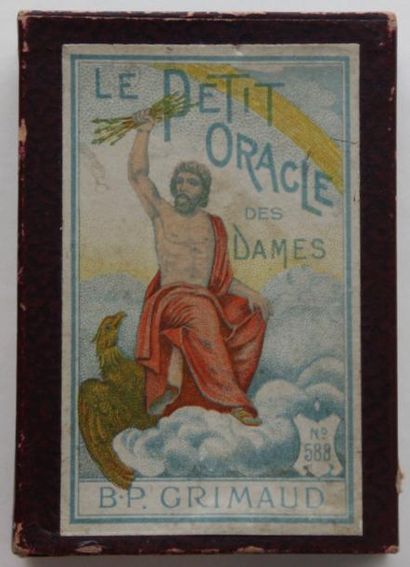 null Le petit oracle des dames B.P Grimaud. Lithographie couleur -lecture réversible....