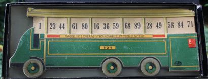 null Loto du bus Parisien. Vers 1920. Cartonnage Marque GB et compagnie «Uni -France»...