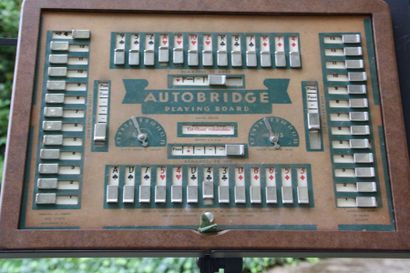 null Auto-bridge playing board. Année 1940 / 1950. Sans date et sans marque. Bon...