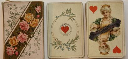 null Jeu B.Dondorf N° 162 Baronesse. Frankfurt/M 1912. 52 cartes complet. hromolithographie;...