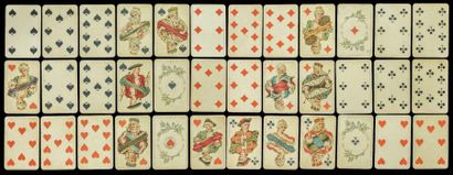 null Jeu B.Dondorf N° 162 Baronesse. Frankfurt/M 1912. 36 cartes complet. Chromolithographie;...