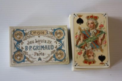 null Jeu Grimaud dit Louis XV n°1502. 1890/1900. Chromolithographie. Complet, 92x60mm....