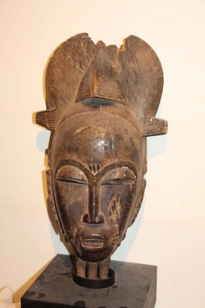 null Masque figure masculine - Afrique de l'Ouest - Haut. : 44cm