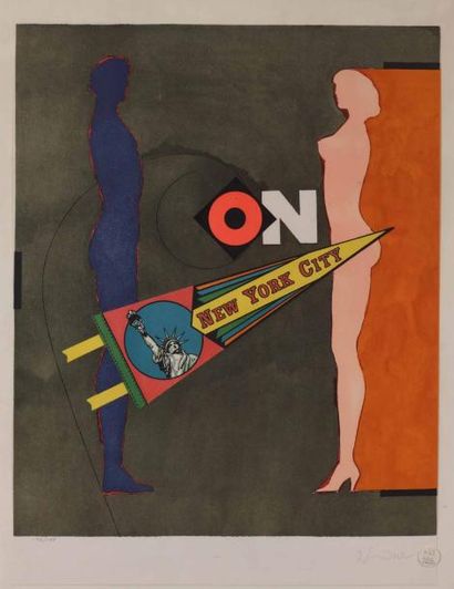 null Richard LIDNER (1901-1978) - Lithographie en couleur et n° 172/175 - 67x50c...