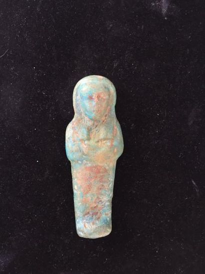 null Statuette en pierre turquoise long : 10cm (usures)