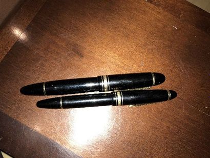 null Deux stylos plume Montblanc
