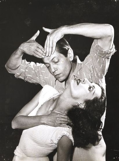 null Serge LIDO (1906-1984) Tamara Toumanova et Serge Lifar dans Phèdre, 1950 Photographie...