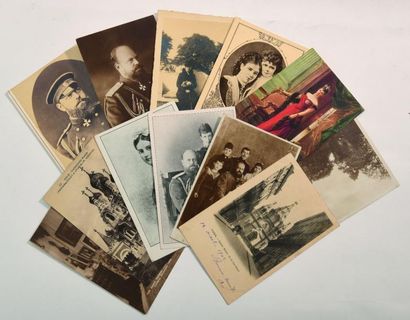 null Ensemble de 11 cartes postales. La famille de l’empereur Alexandre III et a...