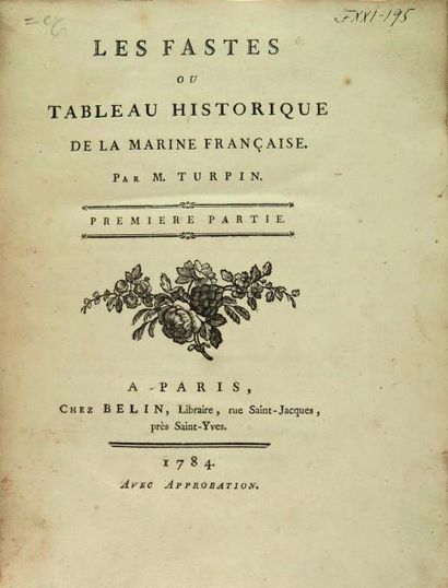 null [Grand-Duc Michel Nikolaevitch] Turpin, Francois. Les Fastes ou Tableau Historique...