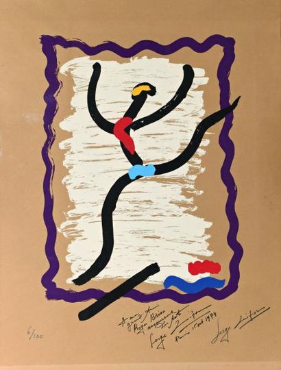 null LIFAR, Serge (1905-1986). La danse. Lithographie en couleurs numérotée et signée...