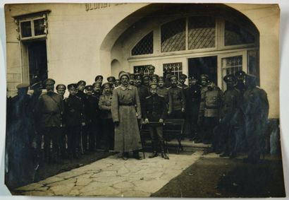 null Général Theodor Keller (1857-1918) avec son Etat Major du 3ème Corps de cavalerie...