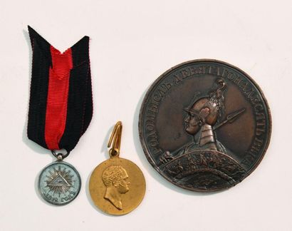 null Médaille commémorative de la Guerre Patriotique de 1812. Créé le 5.2.1813. Argent....