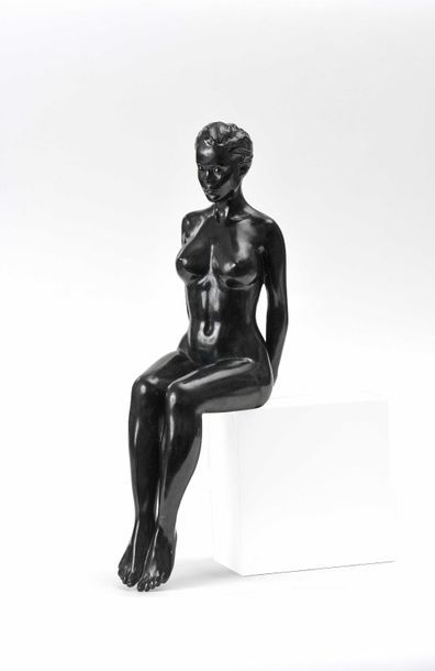 null Marie-Paule DEVILLE-CHABROLLE (née en 1952) Femme nue assise Epreuve en bronze...