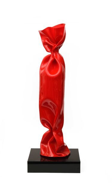 null Laurence JENKELL (née en 1965) Wrapping rouge, 2014 Sculpture en altuglas, signée...