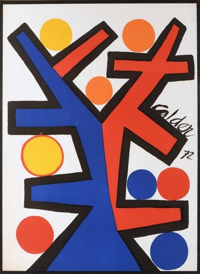 null Alexander CALDER (1898-1976) Composition verticale. 1972 Lithographie. 580 x...