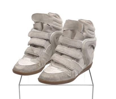 null Isabel Marant : Paire de baskets beige compensées à sneakers. Taille 40 état...