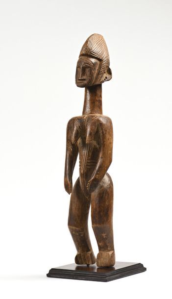 null Statue Mossi, Burkina Fasso  : Belle figure féminine en bois , scarifications...