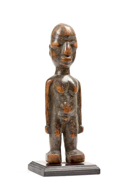 null Statue Lobi Burkina Fasso : Statue masculine en bois patine d'usage H 22cm 