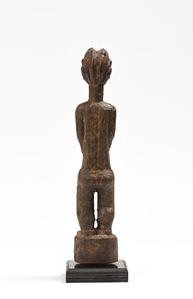 null Statue Baoulé côte d'Ivoire : Belle statue féminine en bois , patine crouteuse,...