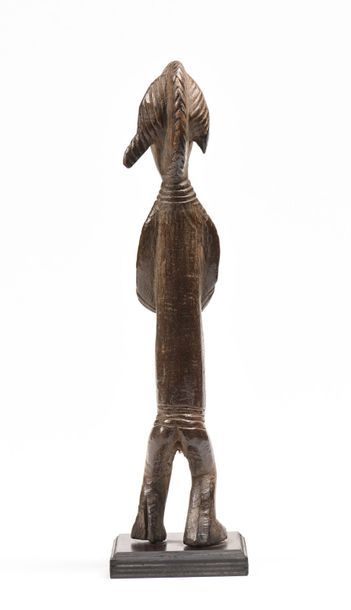 null Statue Mossi Burkina Fasso : Statue en bois , accident au niveau de la coiffe...