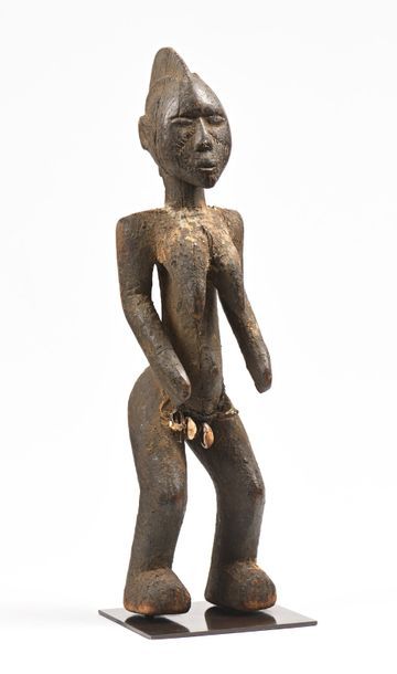 null Statue Mossi Burkina Fasso  : Figure féminine en bois , belle patine crouteuse...